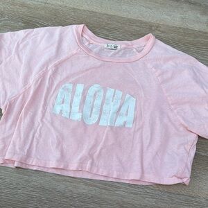 billabong x salty blonde crop tee 🌴 size medium